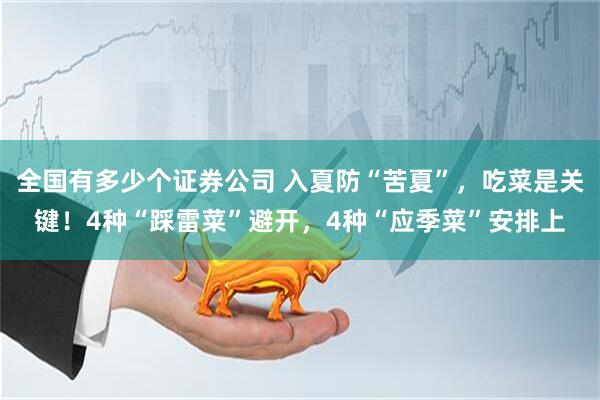 全国有多少个证券公司 入夏防“苦夏”，吃菜是关键！4种“踩雷菜”避开，4种“应季菜”安排上
